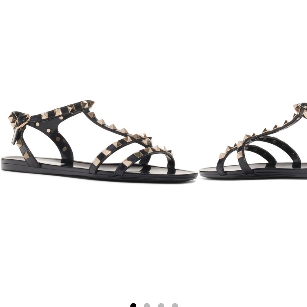 Valentino Rockstud jelly gladiator sandal